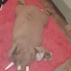 Elephant decor pillow